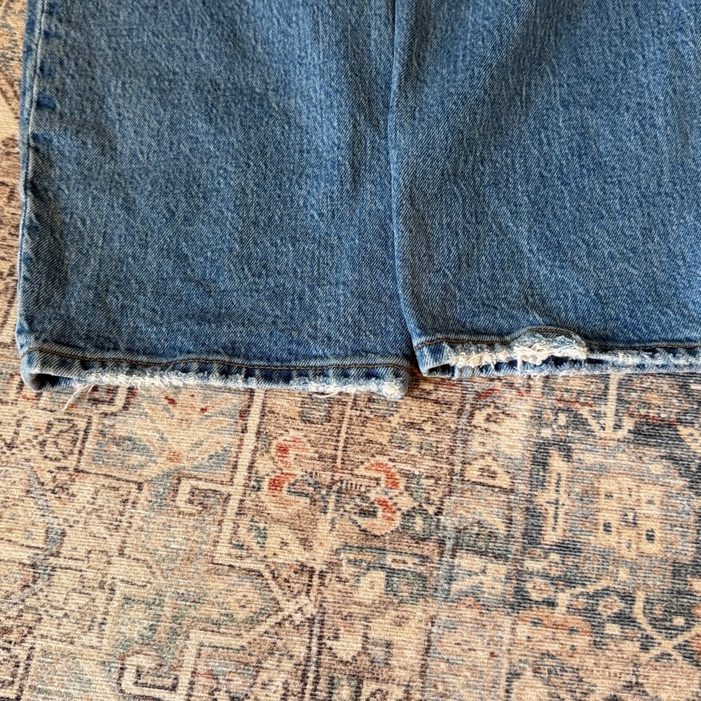 Abercrombie & Fitch The‎ Dad High Rise Jeans Crossover Waistband Size 37/4L - Picture 4 of 7
